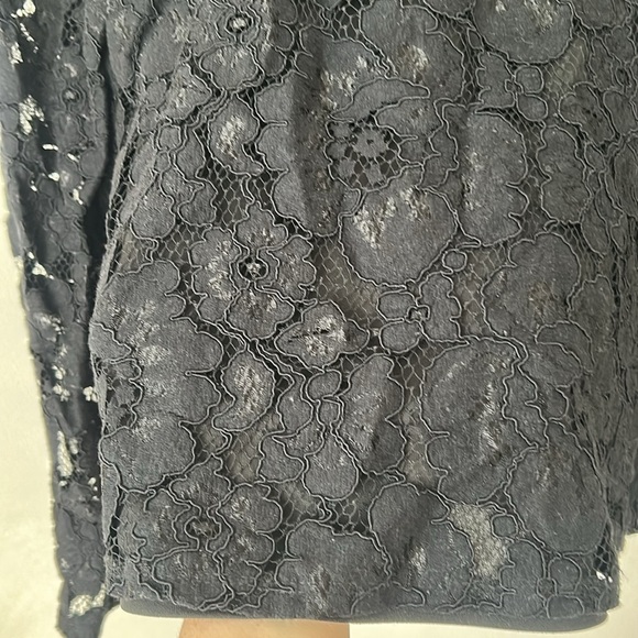 Wayf Black Lace Blouse long sleeve shirt size small - Picture 4 of 8